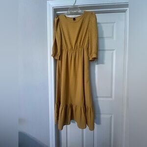 Charming Mustard Dress